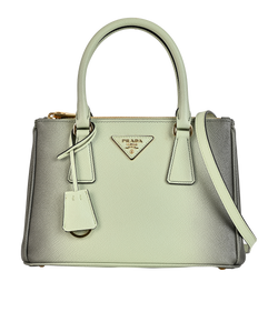 Small Galleria, Leather, Green, 7/D, DB/S/CL, 3*